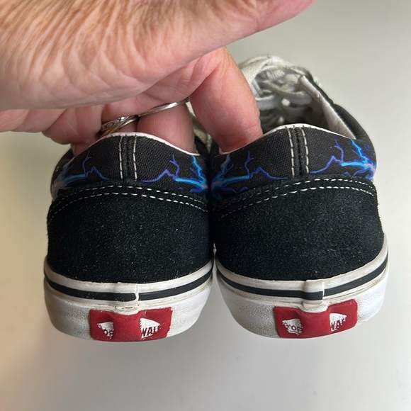 VANS OLD SHOOL ELECTRIC FLAME SKATEBOARD SNEAKERS SIZE KIDS 2 - Picture 5 of 13